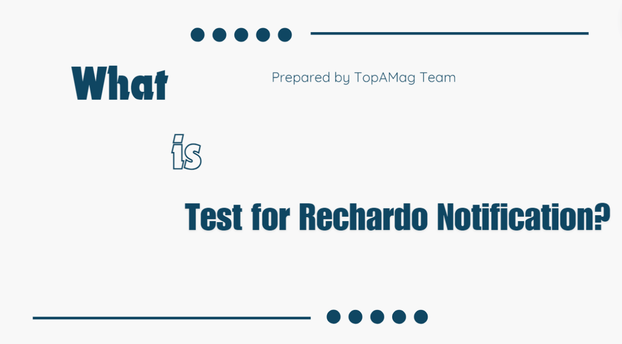 What is Test for Ricardo Notification